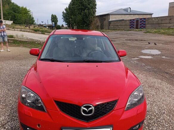 2008 Mazda 3 I (BK) Рестайлинг, красный, 490000 рублей - вид 1