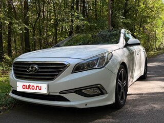 2016 Hyundai Sonata VII (LF), белый, 970000 рублей, вид 3