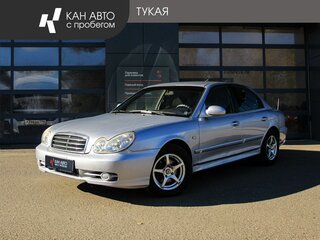 2005 Hyundai Sonata ТагАЗ IV (EF) Рестайлинг, серебристый, 365000 рублей, вид 1