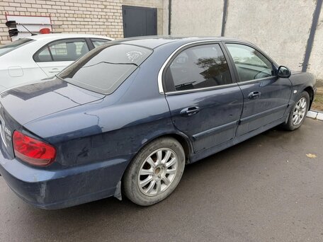2007 Hyundai Sonata ТагАЗ IV (EF) Рестайлинг, синий, 700000 рублей, вид 5