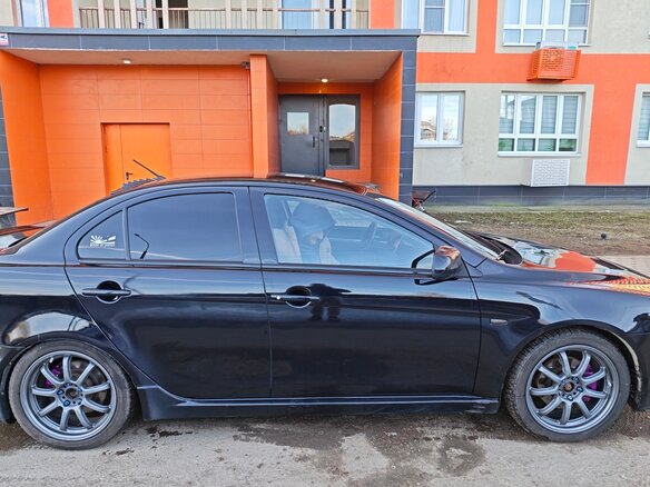 2008 Mitsubishi Lancer X, чёрный, 1150000 рублей - вид 8