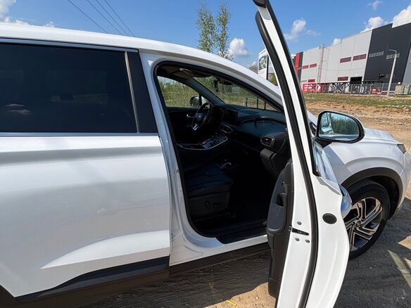 2021 Hyundai Santa Fe IV Рестайлинг, белый, 3650000 рублей - вид 6