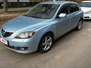 2006 Mazda 3 I (BK) Рестайлинг, серебристый, 420000 рублей, вид 1