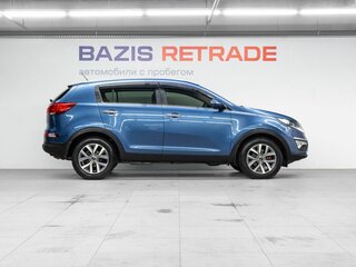 2015 Kia Sportage III Рестайлинг, синий, 1570000 рублей, вид 4