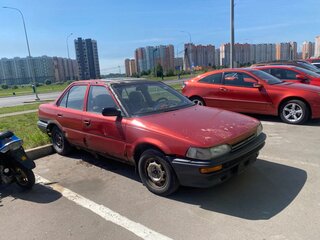 1991 Toyota Corolla VII (E100), красный, 30000 рублей, вид 3