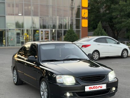 2008 Hyundai Accent ТагАЗ II, чёрный, 495000 рублей, вид 3