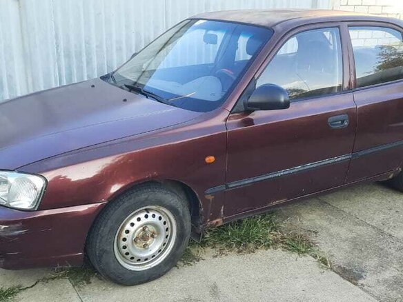 2007 Hyundai Accent ТагАЗ II, красный, 250000 рублей