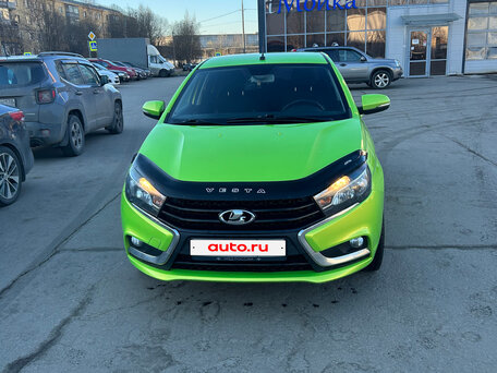 2016 Lada (ВАЗ) Vesta I, зелёный, 600000 рублей, вид 3