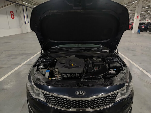 2018 Kia Optima IV Рестайлинг, синий, 1720000 рублей - вид 8