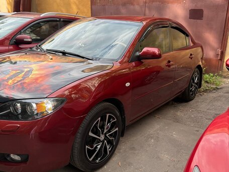 2008 Mazda 3 I (BK) Рестайлинг, красный, 890000 рублей, вид 4