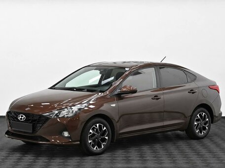2022 Hyundai Solaris II Рестайлинг, коричневый, 1315000 рублей, вид 3