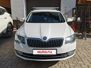 2014 Skoda Superb DSG II Рестайлинг, белый, 1300000 рублей, вид 1