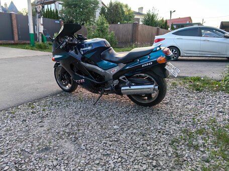 1998 Kawasaki ZZR 1100, синий, 300000 рублей, вид 5