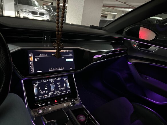 2019 Audi A7 50 TDI II (4K), синий, 5300000 рублей - вид 14
