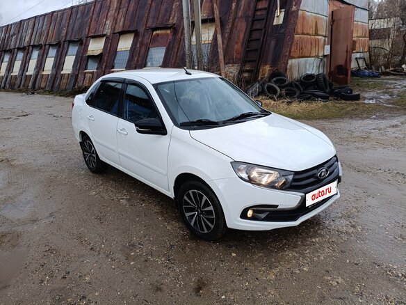 2019 Lada (ВАЗ) Granta I Рестайлинг, белый, 680000 рублей - вид 1