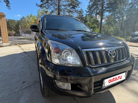 2008 Toyota Land Cruiser Prado 4-speed 120 Series Рестайлинг, чёрный, 3300000 рублей, вид 2