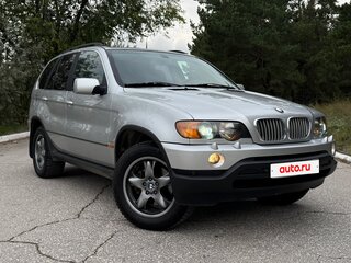 2001 BMW X5 4.4i I (E53), серебристый, 950000 рублей, вид 2