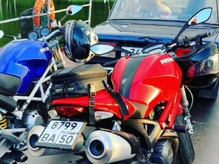 2009 Ducati Monster 696, красный, 380000 рублей, вид 3