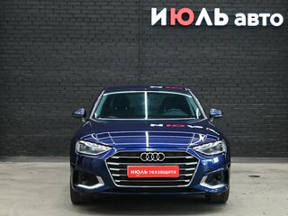 2021 Audi A4 35 TFSI V (B9) Рестайлинг, синий, 3380000 рублей, вид 2
