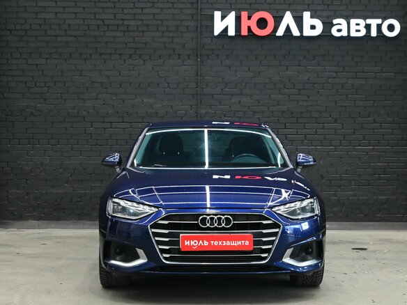 2021 Audi A4 35 TFSI V (B9) Рестайлинг, синий, 3380000 рублей - вид 2