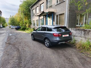 2017 Lada (ВАЗ) Vesta SW Cross I, серый, 1050000 рублей, вид 3
