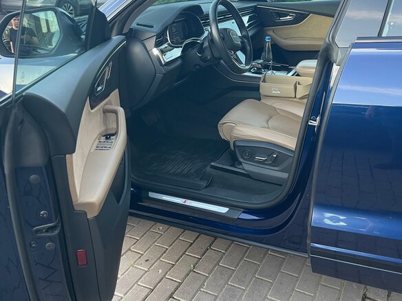 2019 Audi Q8 55 TFSI I (4M), синий - вид 7