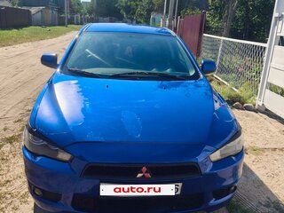 2008 Mitsubishi Lancer X, синий, 400000 рублей, вид 1