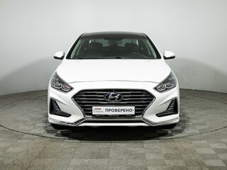 2017 Hyundai Sonata VII (LF) Рестайлинг, белый, 1749000 рублей, вид 2
