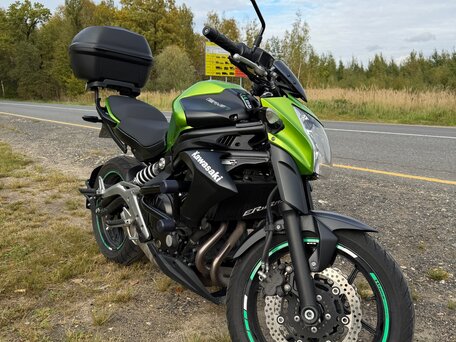 2013 Kawasaki ER-6N, зелёный, 470000 рублей, вид 3