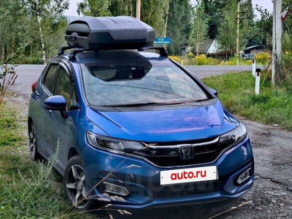 2017 Honda Fit III Рестайлинг, синий, 1300000 рублей - вид 1