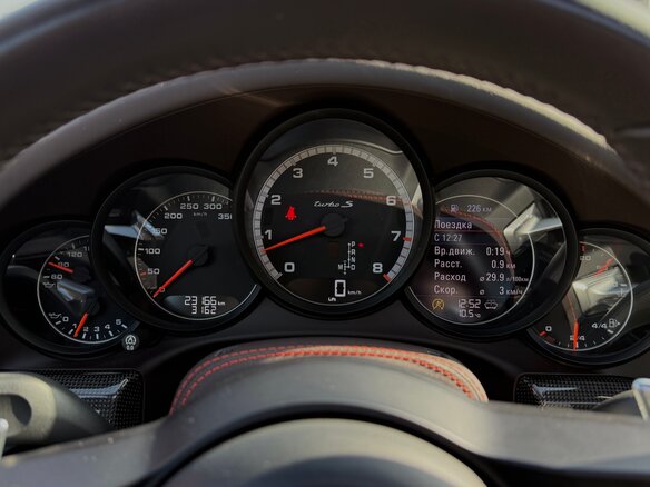 2016 Porsche 911 Turbo S VII (991) Рестайлинг, оранжевый - вид 6