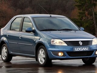 2010 Renault Logan I Рестайлинг, синий, 346000 рублей, вид 1