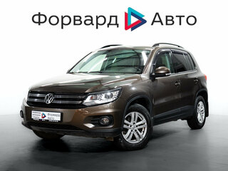 2014 Volkswagen Tiguan I Рестайлинг, коричневый, 1299000 рублей, вид 3