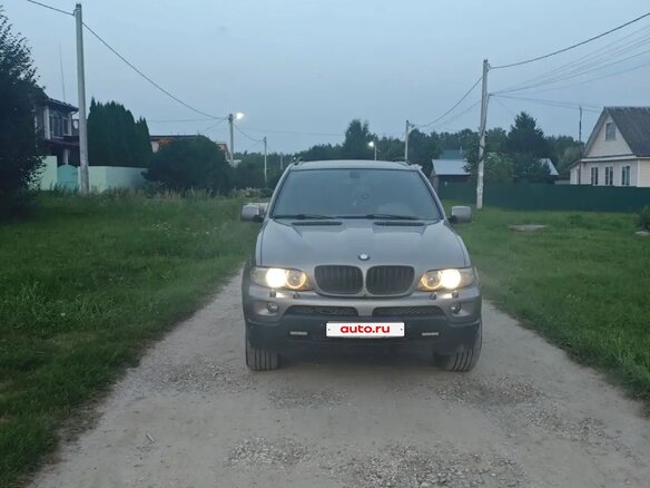 2005 BMW X5 3.0d I (E53) Рестайлинг, серый - вид 1