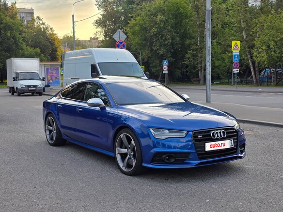 2016 Audi S7 I (4G) Рестайлинг, синий, 5000000 рублей - вид 2