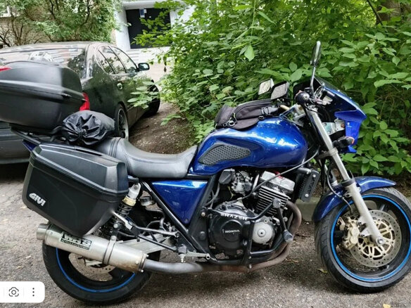 1998 Honda CB 400 Super Four, синий, 280000 рублей - вид 16