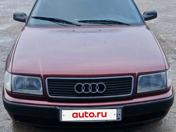 1991 Audi 100 IV (C4), красный, 300000 рублей