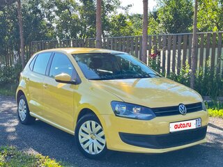 2011 Volkswagen Polo V, жёлтый, 600000 рублей, вид 2