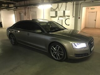 2012 Audi A8 Long III (D4), бежевый, 2500000 рублей, вид 3