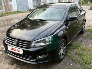 2015 Volkswagen Polo V Рестайлинг, чёрный, 790000 рублей, вид 1