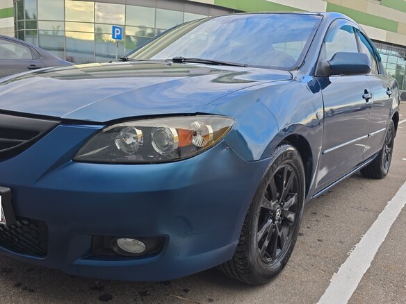 2007 Mazda 3 I (BK) Рестайлинг, синий - вид 5