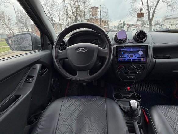 2014 Lada (ВАЗ) Granta I, чёрный, 420000 рублей - вид 10