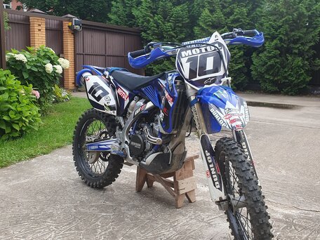 2008 Yamaha YZ250F, синий, 350000 рублей, вид 1