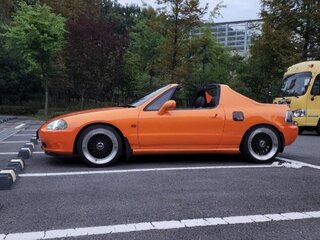 1993 Honda CR-X del Sol III, оранжевый, 1990000 рублей, вид 1
