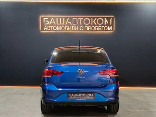 2021 Volkswagen Polo VI, синий, 1549000 рублей, вид 5