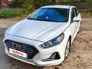 2018 Hyundai Sonata VII (LF) Рестайлинг, белый, 1600000 рублей, вид 1