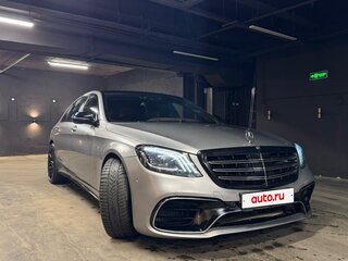2017 Mercedes-Benz S-Класс AMG 63 AMG Long III (W222, C217) Рестайлинг, серый, 7500000 рублей, вид 4