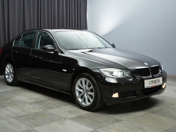 2007 BMW 3 серии 320i V (E90/E91/E92/E93), чёрный, 958000 рублей - вид 2