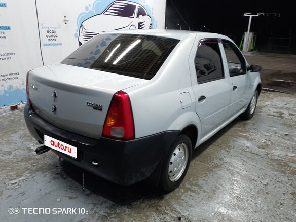 2009 Renault Logan I, серый, 375000 рублей - вид 4