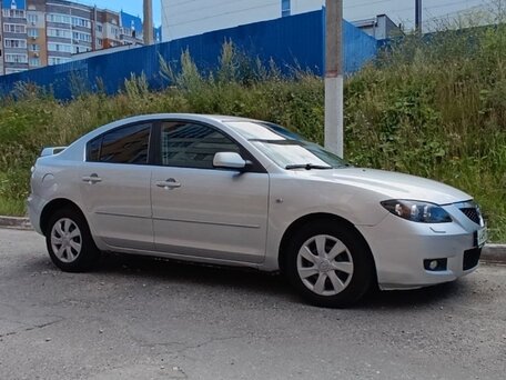 2008 Mazda 3 I (BK) Рестайлинг, серебристый, 550000 рублей, вид 3